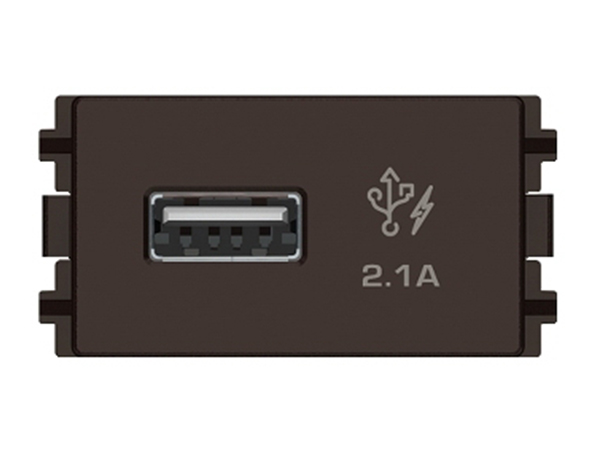 Công Tắc, Ổ Cắm Zencelo A - Ổ sạc USB, loại đơn, màu đồng, size S