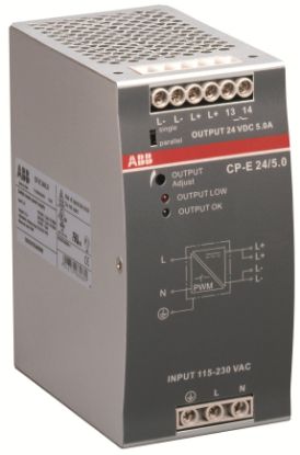 Ảnh của 1SVR427034R0000 - Bộ Nguồn 1 Pha 115/230VAC 5A Áp Ra 24VDC (CP-E 24/5.0)