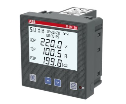 Ảnh của 2TAZ663012R2000 - Đồng Hồ Đa Năng M1M 30 LCD Display 96x96mm, 2DO Modbus RTU