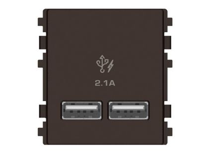 Ảnh của 8432USB_BZ - Hạt Ổ Cắm USB 2 Port 2.1A Màu Đồng