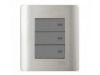 Ảnh của E8433_1_SA_G19 - Bộ Công Tắc Ba 1 Chiều Size 87x87mm Màu Xám Bạc