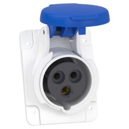 Ảnh của Ổ Cắm Âm Nghiêng 2P+E 16A 220VAC, IP44 6H