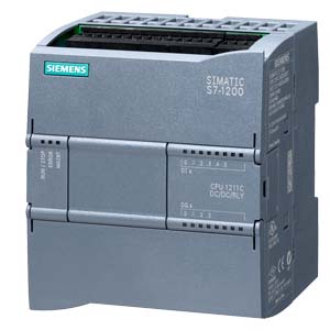 Ảnh của SIMATIC S7-1200, CPU 1211C, compact CPU, DC/DC/relay, onboard I/O: 6 DI 24 V DC; 4 DO relay 2 A; 2 AI 0-10 V DC, power supply: DC 20.4-28.8 V DC, program/data memory 75 KB