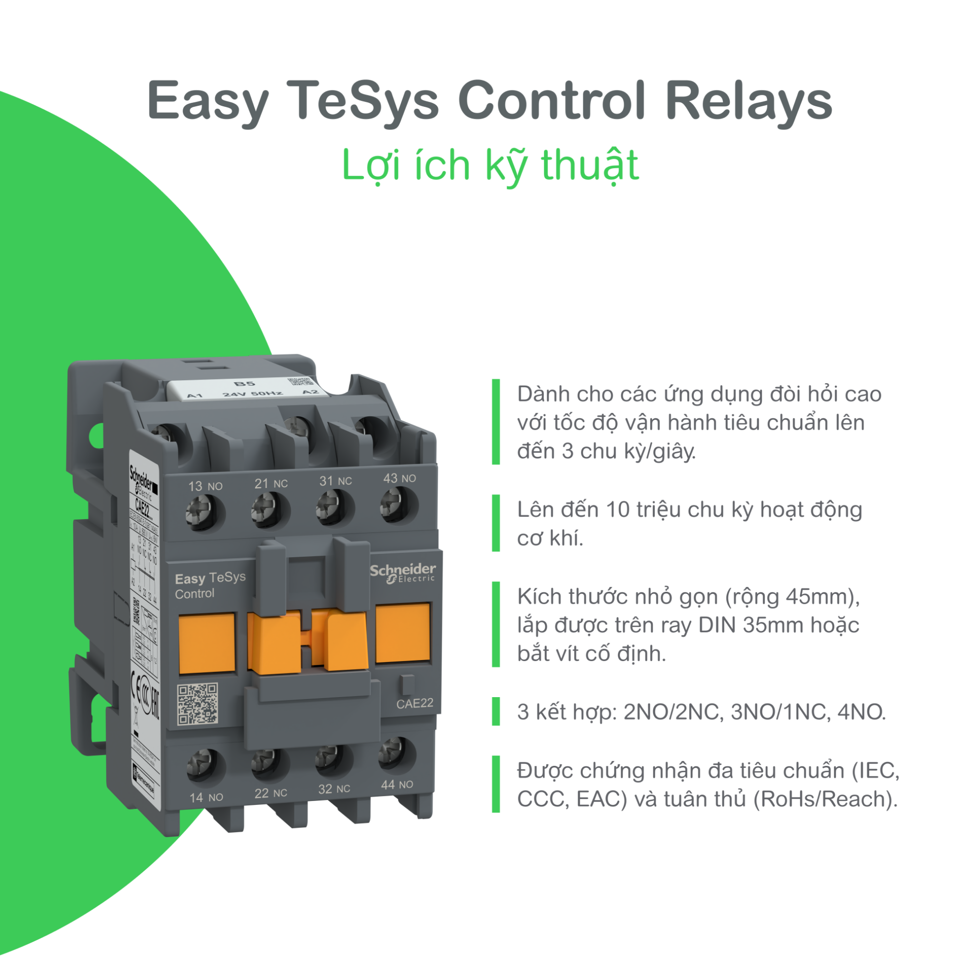 Hình ảnh cho danh mục Rờ Le Điều Khiển (Control relays)