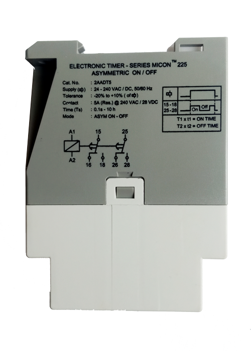 Ảnh của Asymmetric ON/OFF Timer GIC 2AADT5 24 - 240 VAC/DC