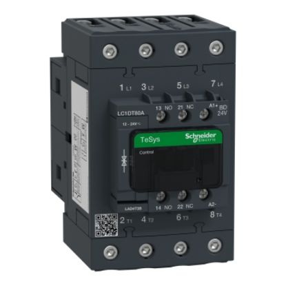 Ảnh của Contactor Schneider LC1DT80ABD 3P 80A coil 24VDC