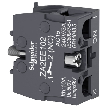 Ảnh của Tiếp điểm Đèn Nút Nhấn Schneider ZA2EE102 1NC