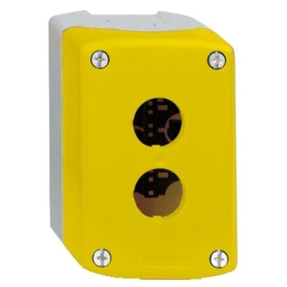 Ảnh của Hộp nút nhấn schneider XALK02 2 lỗ rỗng màu vàng