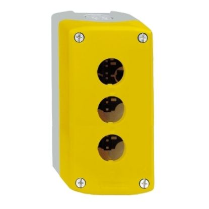 Ảnh của Hộp nút nhấn schneider XALK03 3 lỗ rỗng màu vàng