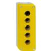 Ảnh của Hộp nút nhấn schneider XALK05 5 lỗ rỗng màu vàng