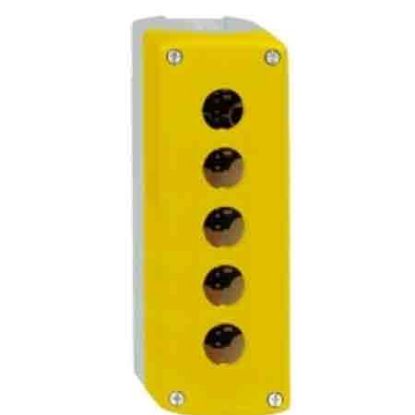 Ảnh của Hộp nút nhấn schneider XALK05 5 lỗ rỗng màu vàng