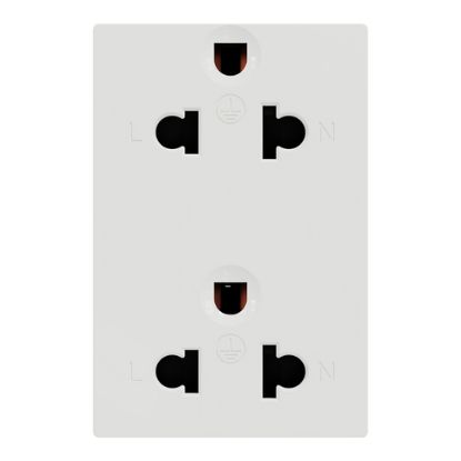 Ảnh của Ổ Cắm đôi 3 chấu Schneider M3TS426UST2_WE Màu Trắng