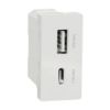 Ảnh của Ổ USB type A + C Schneider M3TS_USB2_WE Màu Trắng