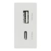 Ảnh của Ổ USB type A + C Schneider M3TS_USB2_WE Màu Trắng