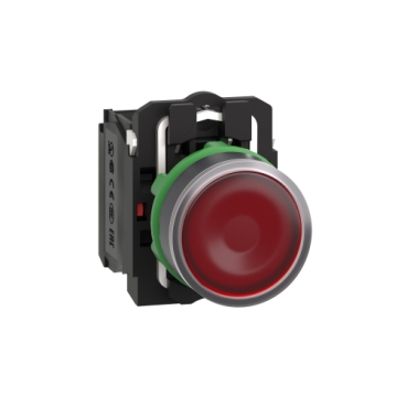 Ảnh của Nút nhấn có đèn đỏ 110V Schneider XB5AW34G5 1NO+1NC