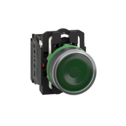 Ảnh của Nút nhấn có đèn xanh 110V Schneider XB5AW33G5 1NO+1NC