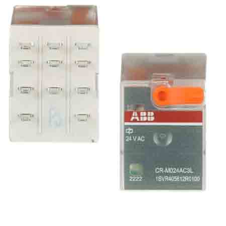 Ảnh của Rơ le trung gian ABB CR-M024AC3L 3C/O Led 24VAC