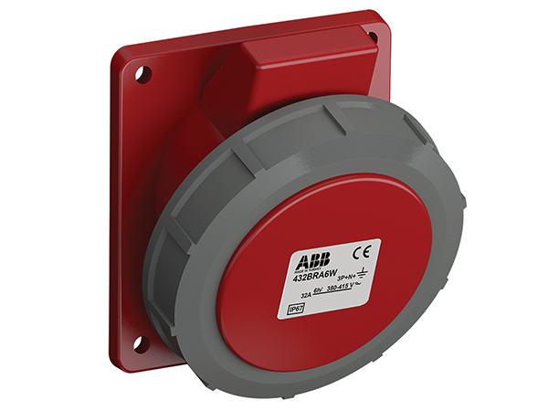 Ảnh của Ổ cắm âm nghiêng ABB 363RAU6W 63A 4 chân IP67