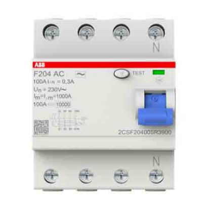 Ảnh của RCCB ABB F204 AC-100/0.3 IEC 100A 300mA 4P