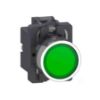 Ảnh của Nút nhấn có đèn xanh lá Schneider XA2AW33M1 220V 1NO