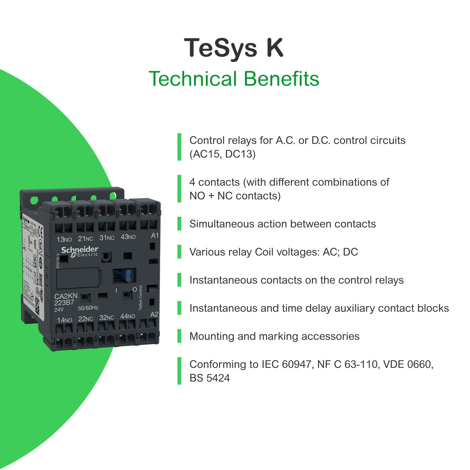 Ảnh của CA4KN40BW3 - Rờ-le điều khiển 4NO 24VDC LC