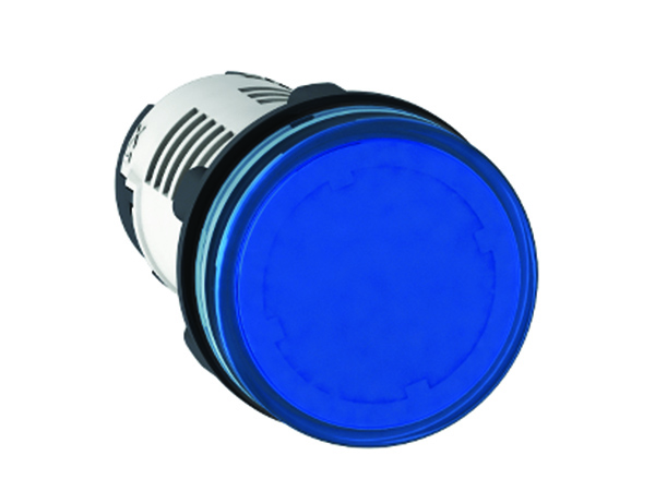 Công tắc, Nút nhấn, Đèn báo XB7 - Đèn báo Schneider Led màu xanh dương 24V,IP54,Clamp