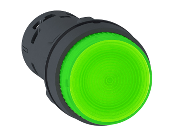 Công tắc, Nút nhấn, Đèn báo XB7 - Nút nhấn Schneider tự giữ có đèn xanh 1NO 230VAC